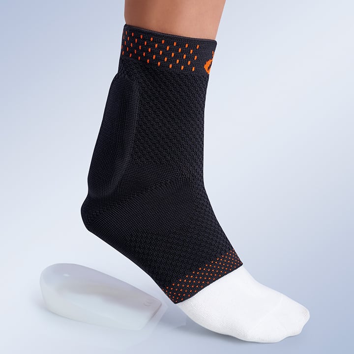 ELASTIC ANKLE BRACE WITH ACHILLES TENDON PAD AND HEEL CUSHION ACHILLOSIL®