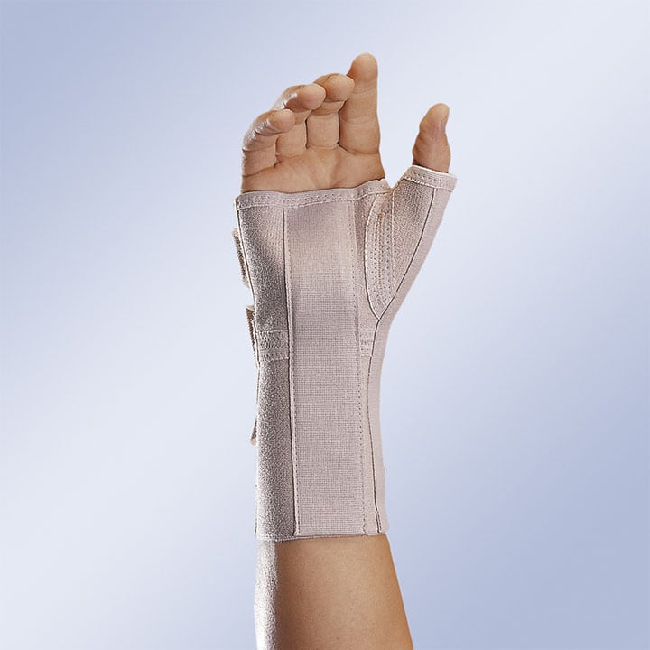 LONG OPEN ELASTIC WRIST SUPPORT WITH PALM AND THUMB SPLINT