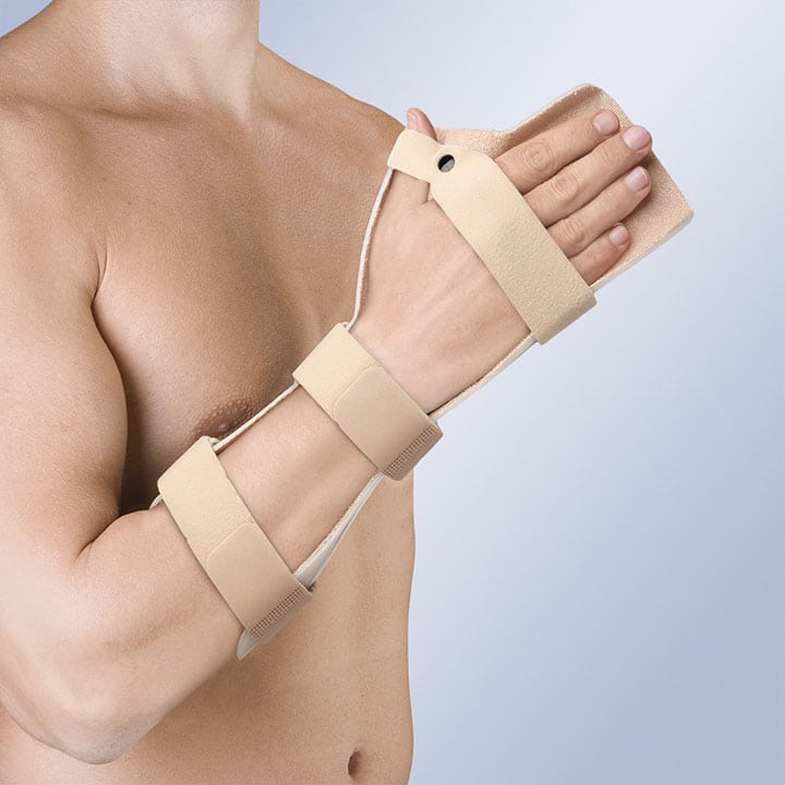 IMMOBILISATION SPLINT FOR HAND IN FLAT FUNCTIONAL POSITION