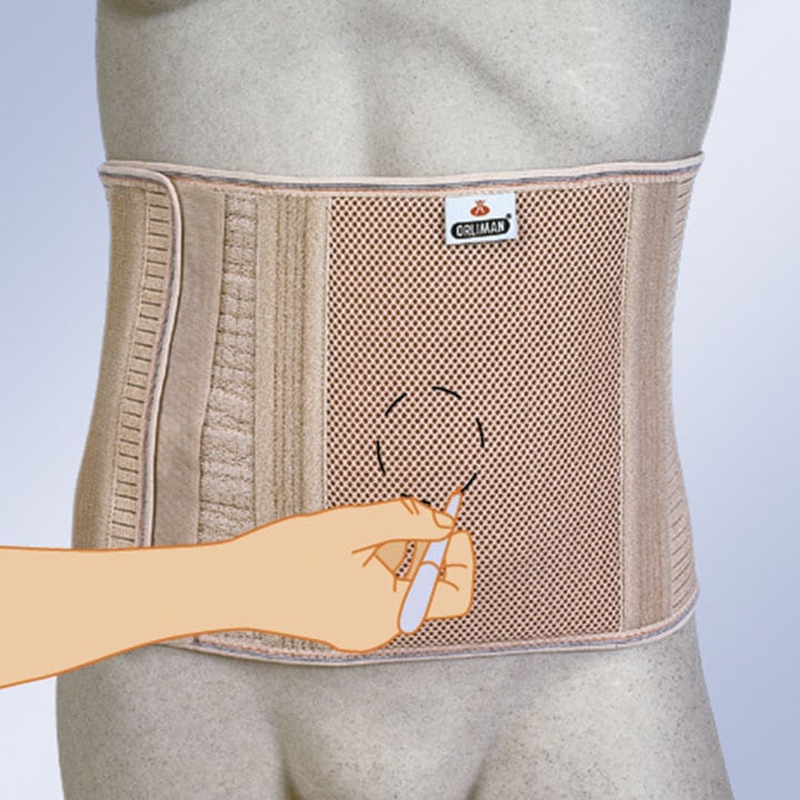 ABDOMINAL SUPPORT FOR OSTOMY PATIENTS WITHOUT ORIFICE