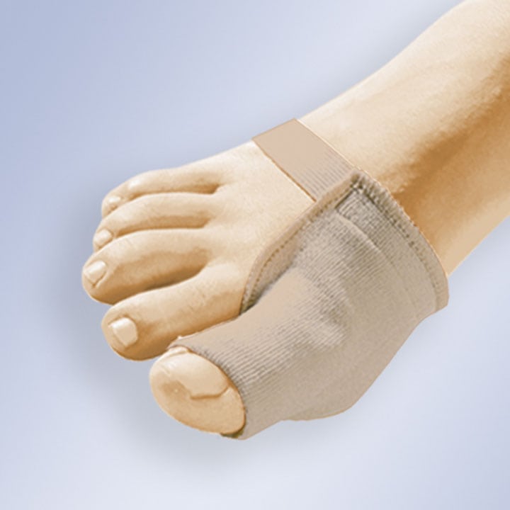 PROTECTIVE BUNION SHIELD IN GEL WITH FABRIC