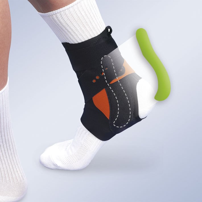 ALTTEX ANKLE BRACE WITH MEDIOLATERAL STABILISING SPLINT