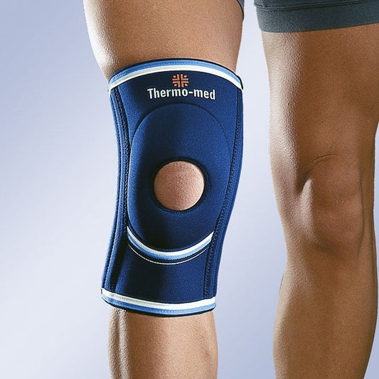NEOPRENE KNEE SUPPORT FLEXIBLE LATERAL STABILISERS AND SILICONE KNEEPAD