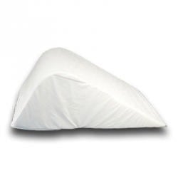 Knee Wedge Pillow with white cover 10 x 22 x 25 in.
