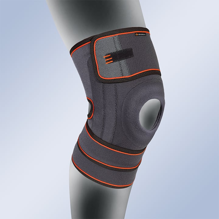 KNEE SUPPORT WITH SILICONE PATELLA PAD