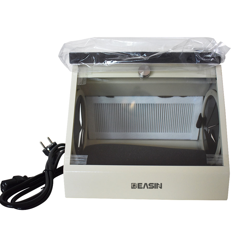 Dental Sandblaster Cover Collector Dental Sandblasting Box Supply Equipment With LED Light