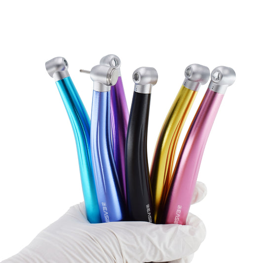 Colorful High Speed Handpiece Push Button 2/4Holes Dental Turbines Handpieces