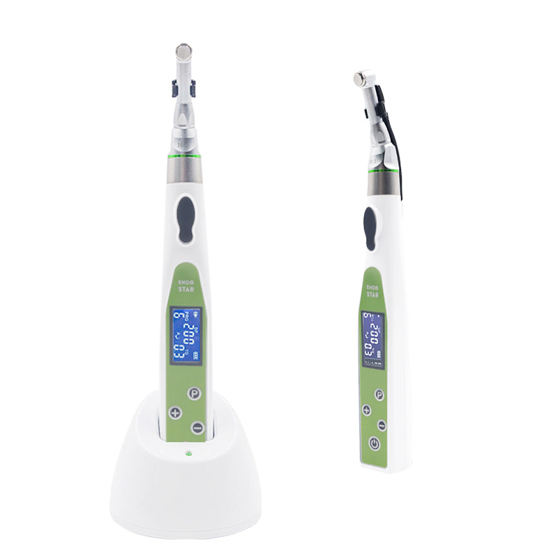 Dental Wireless Endo Motor Smart with LED Light 16:1 Reduction Contra Angle Endodontic Instrument