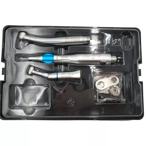 Dental Handpiece KIt Dental Low Speed Straight Contra Angle Handpieces with Air Motor 4 Holes/2 Holes