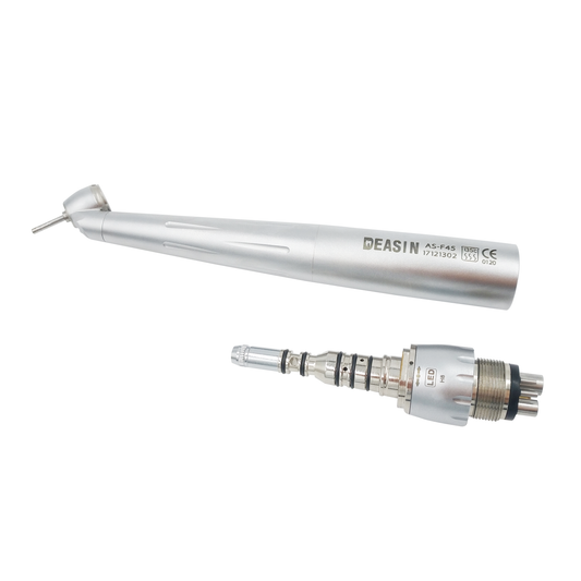 dental fiber optic air turbine handpiece mini head teeth extration surgery high speed 45 degree
