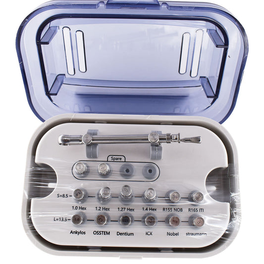 Dental Implant Prosthetic Kit Universal Torque Wrench 12 Pcs Screw Drivers iTi NOB Ankylos 3i Osstem ICX Instrument kit