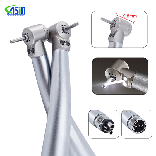 Dentistry Mini Head High Speed Handpiece LED Air Turbine with Double LED Single Water Spray Children 2/4Holes B2/M4