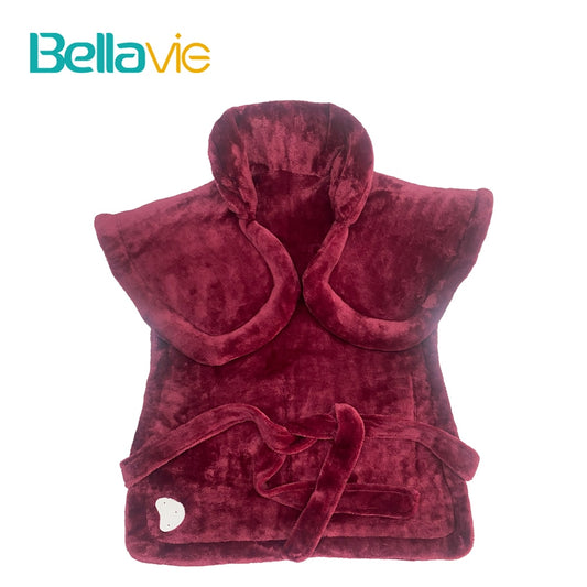 Bellavie 110V US Plug America Electric Heating Pad for Neck and Shoulders Back Pain Relief Low Voltage Heated Winter Body Warmer