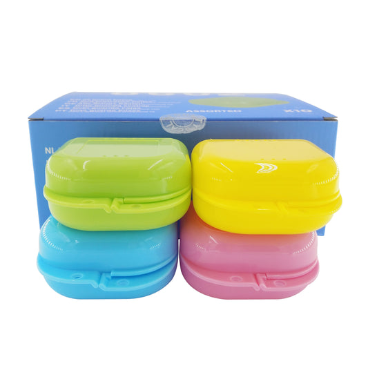 Dental Retainer Case Tooth Storage Box Colorful Dental Tooth Box