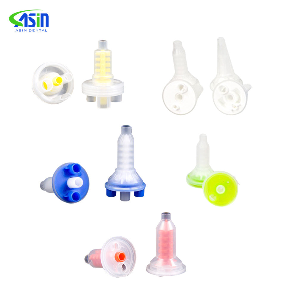 Dental HP Disposable Dynamic Mixing Tips For Impression Material Mixing machine Multicolor Mixing Cannula Tip