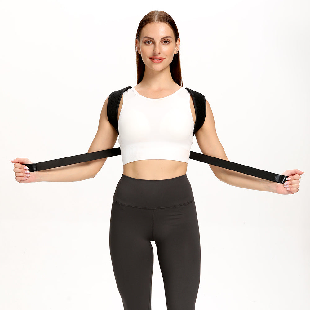 Wellmart Posture Corrector for Men and Women - Comfortable Upper Back Brace, Adjustable Back Straightener Support for Neck, Back & Shoulder