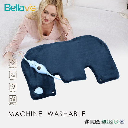 Bellavie 18*25" Neck and Shoulder Warmer Shawls Heating Pad Electric Pain Relief for Back with Auto Off Function (110V US Plug)