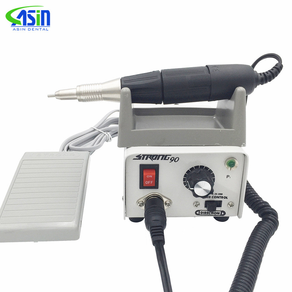 Hot Selling Dental Micromotor Strong 90+E-type Electric Nail Drill 35000 Rpm Dental Micro Motor 102 Polishing Handpiece