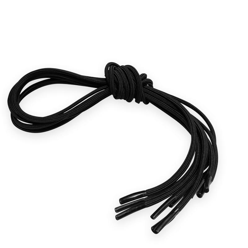 Elastic Shoelaces Black 61 cm