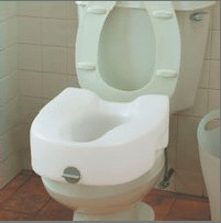 Lock-On Elevated Toilet Seat