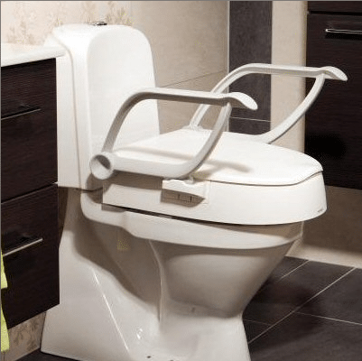 Cloo Fixed Raised Toilet Seat with Armrests