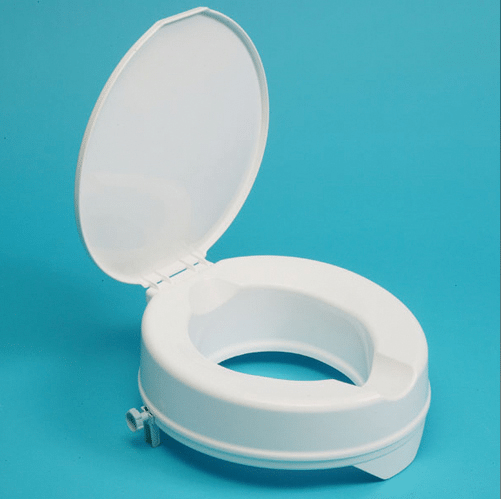 Prima Raised Toilet Seat with Lid 4 in.