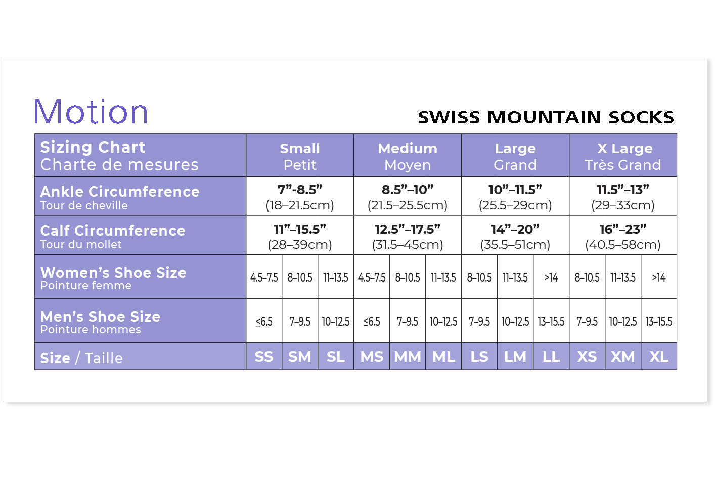 Sigvaris -  Motion - Swiss Mountain Socks
