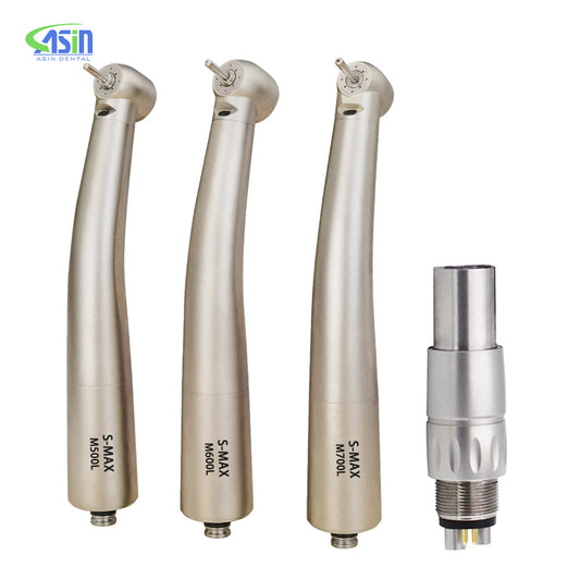 Dental Electric High Speed Turbina Kit M600L M500L type With Fiber Optic Quick Coupling Dental Handpiece