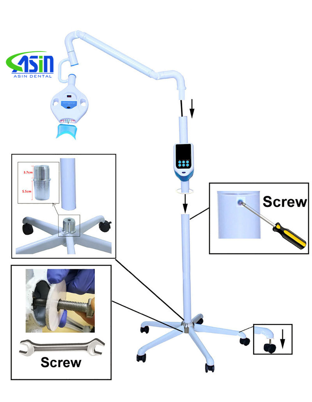 Dental Hight Quality 65w Teeth Whiting Led Cold Light Blue Lamp Bleaching Machine Accelerator dentista Tools