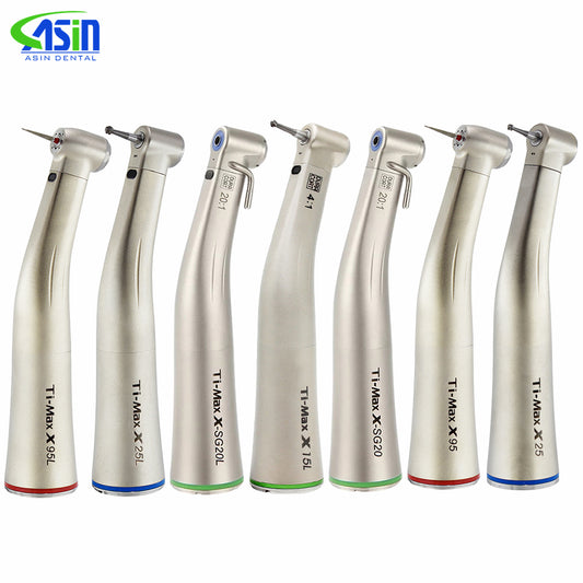 Contra Angle 1:1/1:5/20:1/4:1 Dental Handpiece Fiber Optic Low Speed High Speed X95L Style dentistry equipments handpiece