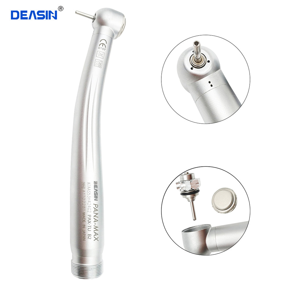 Dental High Speed Handpiece E-generator Integrated Standard Head Push Button 3 water Spray 2/4 Hole Handpiece