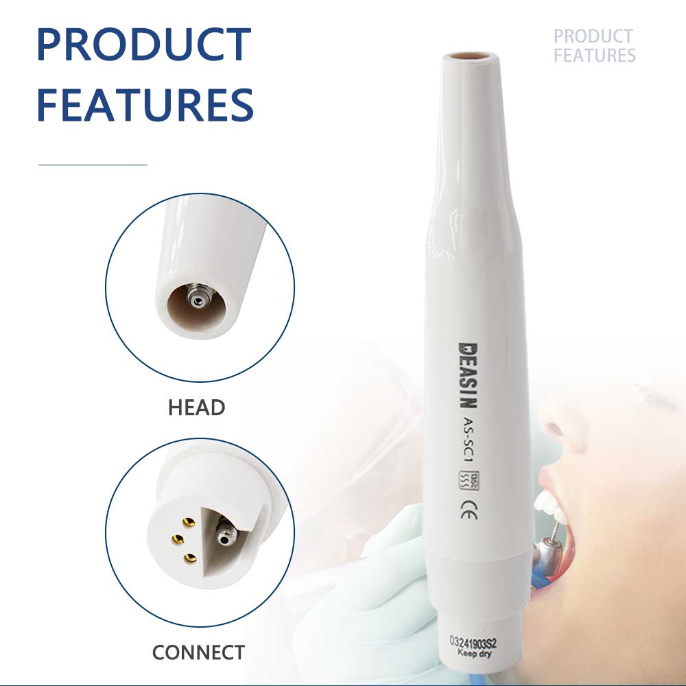 High Quality Dental DEASIN HW-3H Ultrasonic Scaler Piezo Handpiece For Compatible With EMS Woodpecker Dentistry Equipment