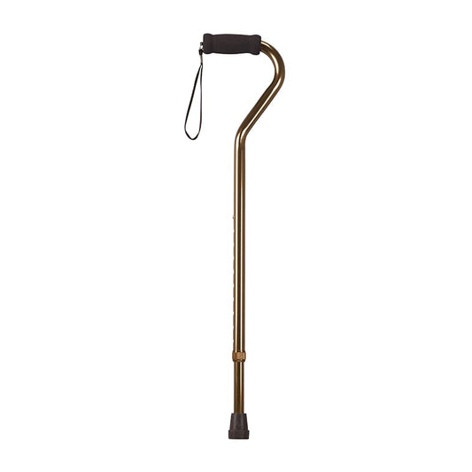 Offset Cane with Strap - Bronze