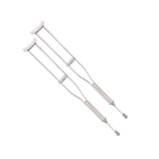 Aluminum Crutches Push Button Tall Adult