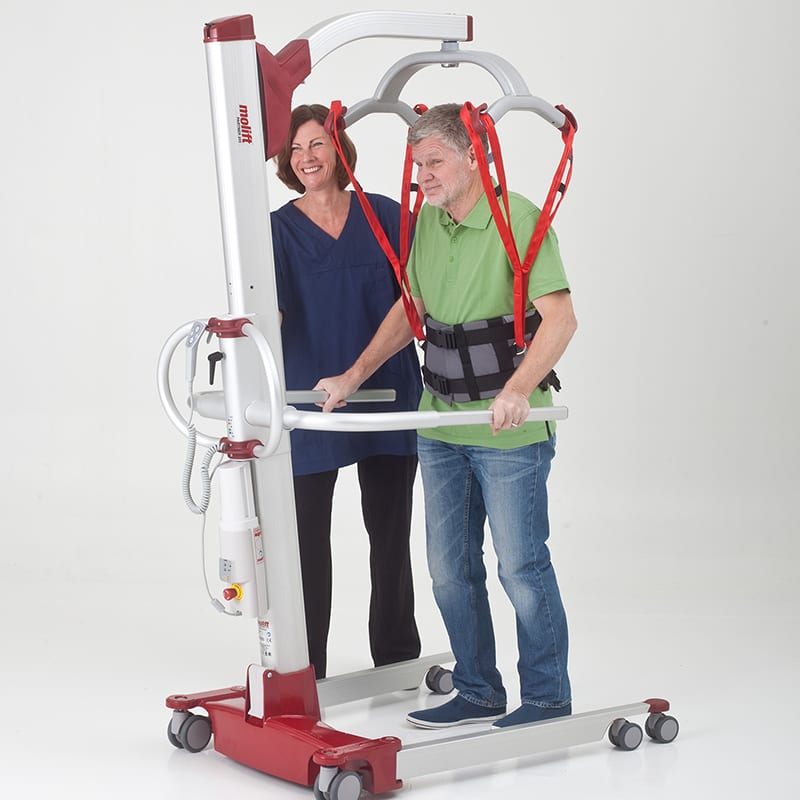 Molift Partner 255 Vertical Lifting Patient Lift with Support Arms
