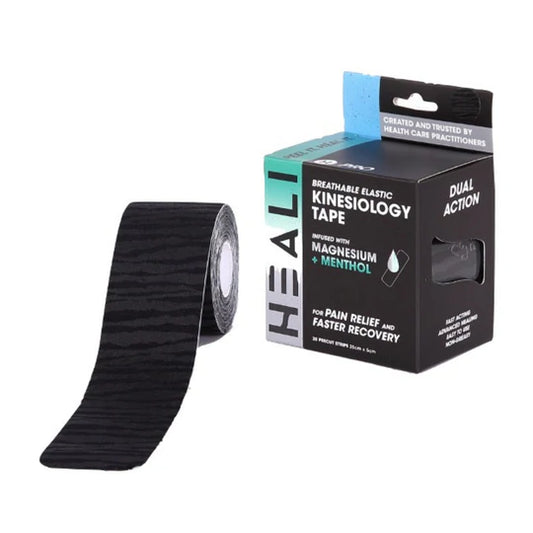 Black Tape With Black Zebra Design - Kinesiology Tape