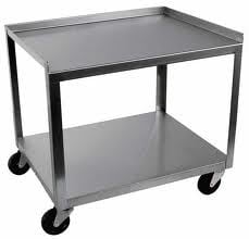 Cart Stainless Steel 2 Shelf 16 X 21 in.